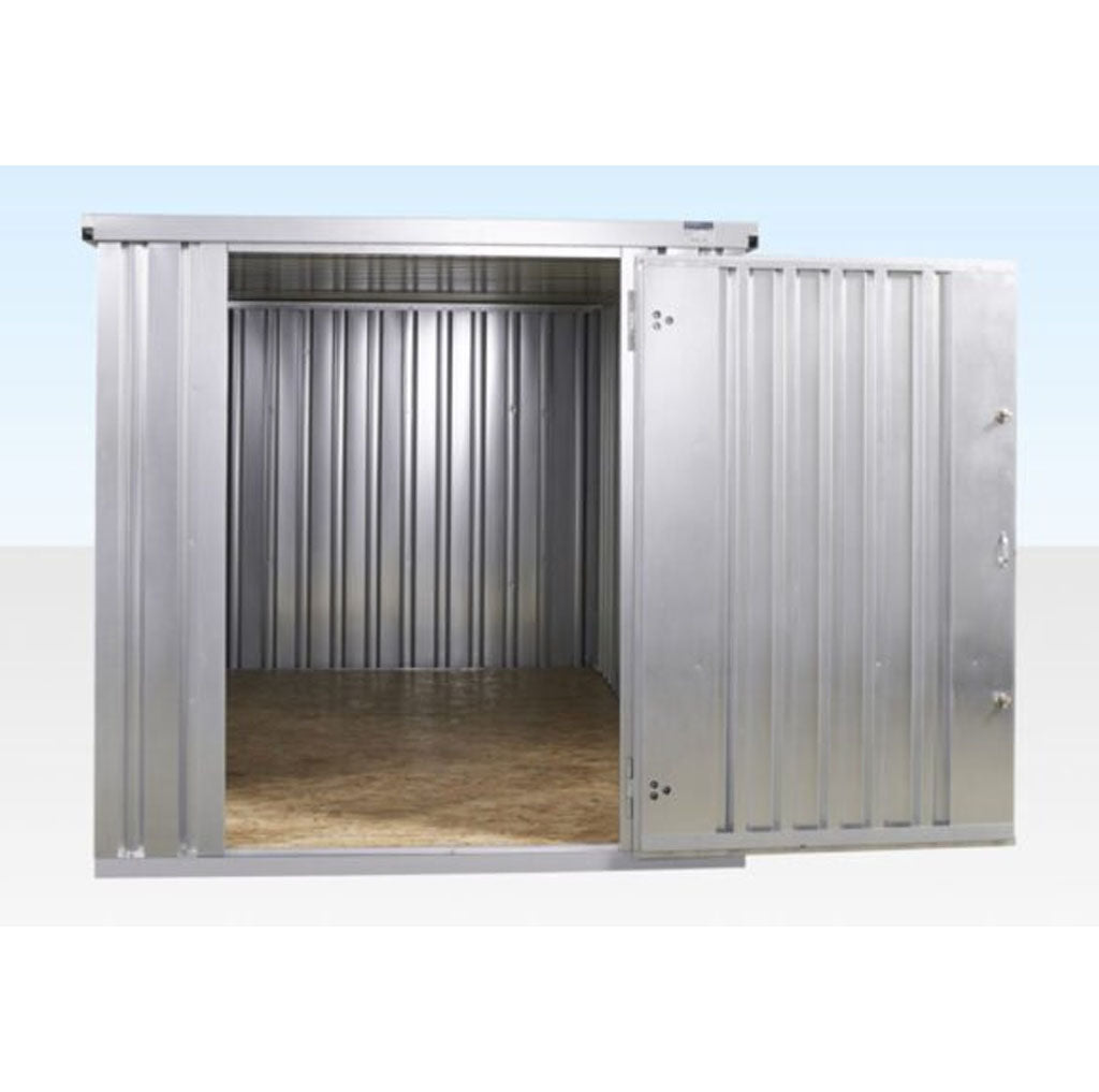 4M X 2.1M Flat Pack Container Store – Galvanised image 3